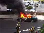 Car Explosion in Los Angeles