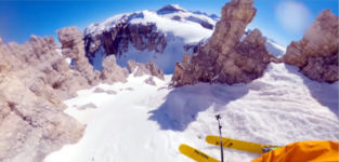 Klettern Skifahren Dolomiten