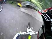 Insane Pass In Downhill BMX Race