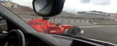Formel 1 Auto Autobahn