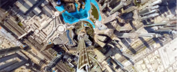 Drohne Dive Tauchgang Burj Khalifa Dubai