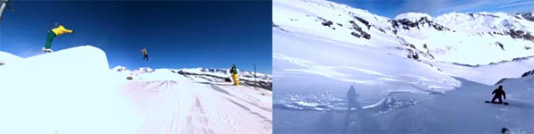 360 Grad Interactive Snowboard Video
