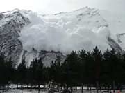 Riesenlawine, Schnee, Cheget Mountain