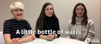 A little bottle of water