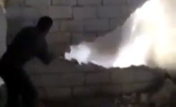 Moron Knocks Down Massive Wall With A Sledgehammer