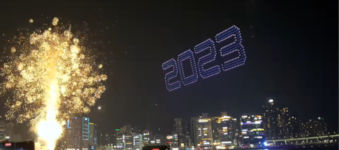 Drohnen Countdown 2023 Silvester