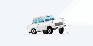 Coole Ostblock-Autos GIF Animiert
