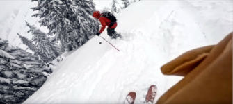 Snowboarder Rettung Tiefschnee