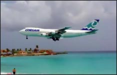 St. Maarten Airport, Flugzeuge, Strand