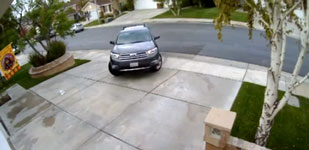 Toyota Highlander Crashing into House