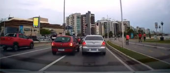 Verkehrsschlacht in Florianopolis