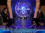 Wer wird Millionär, Lothar Matthäus